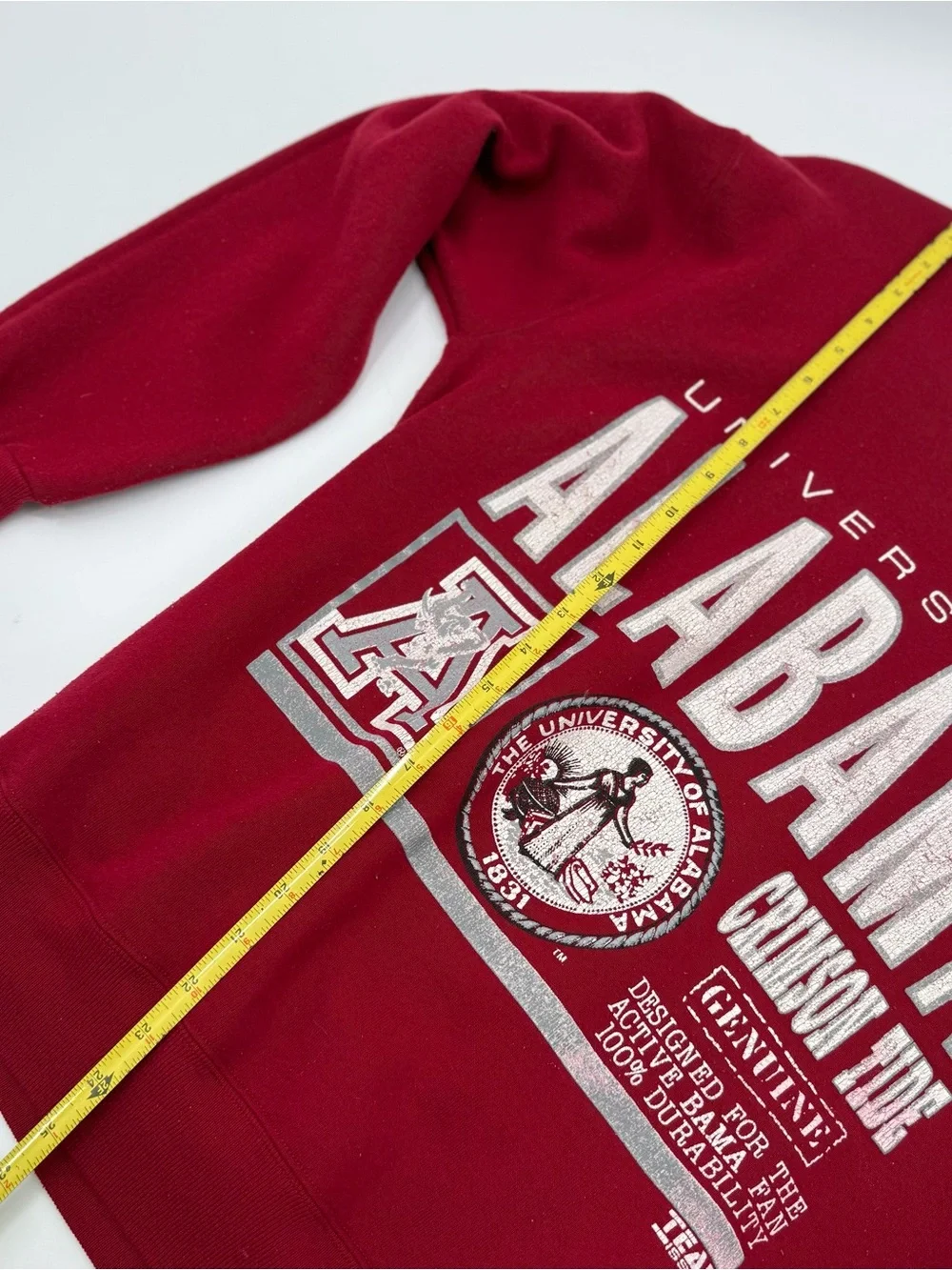 Russell Athletic Crimson Graphic Crewneck Sweatshirt